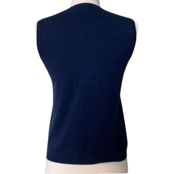 J CREW Leather + Cashmere Sleeveless Top - Picture 3 of 6